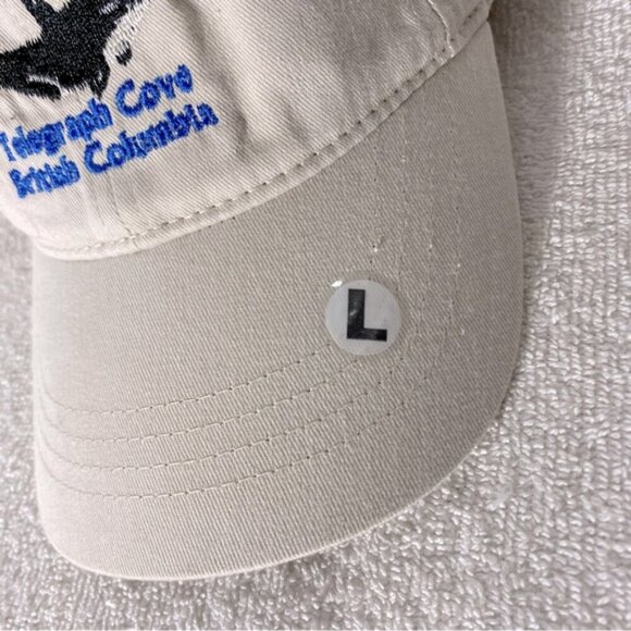 5/$25 Telegraph Cove British Columbia Beige Embroidered Adjustable Fit Ball Cap - Picture 3 of 14